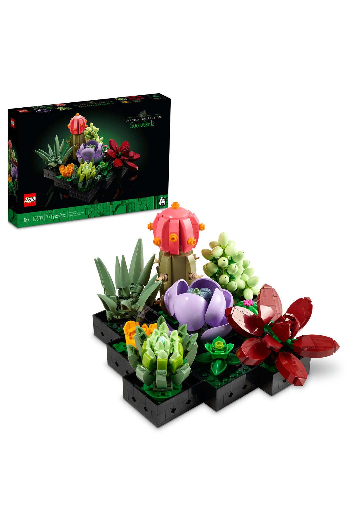 LEGO® Succulents 10309 Plant Decor Building Kit 771 Pieces