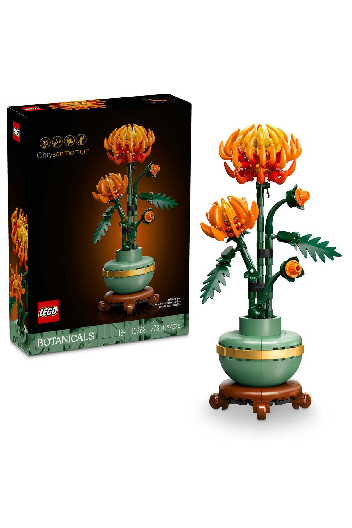 LEGO® Icons Chrysanthemum Flower Decor Building Set 10368