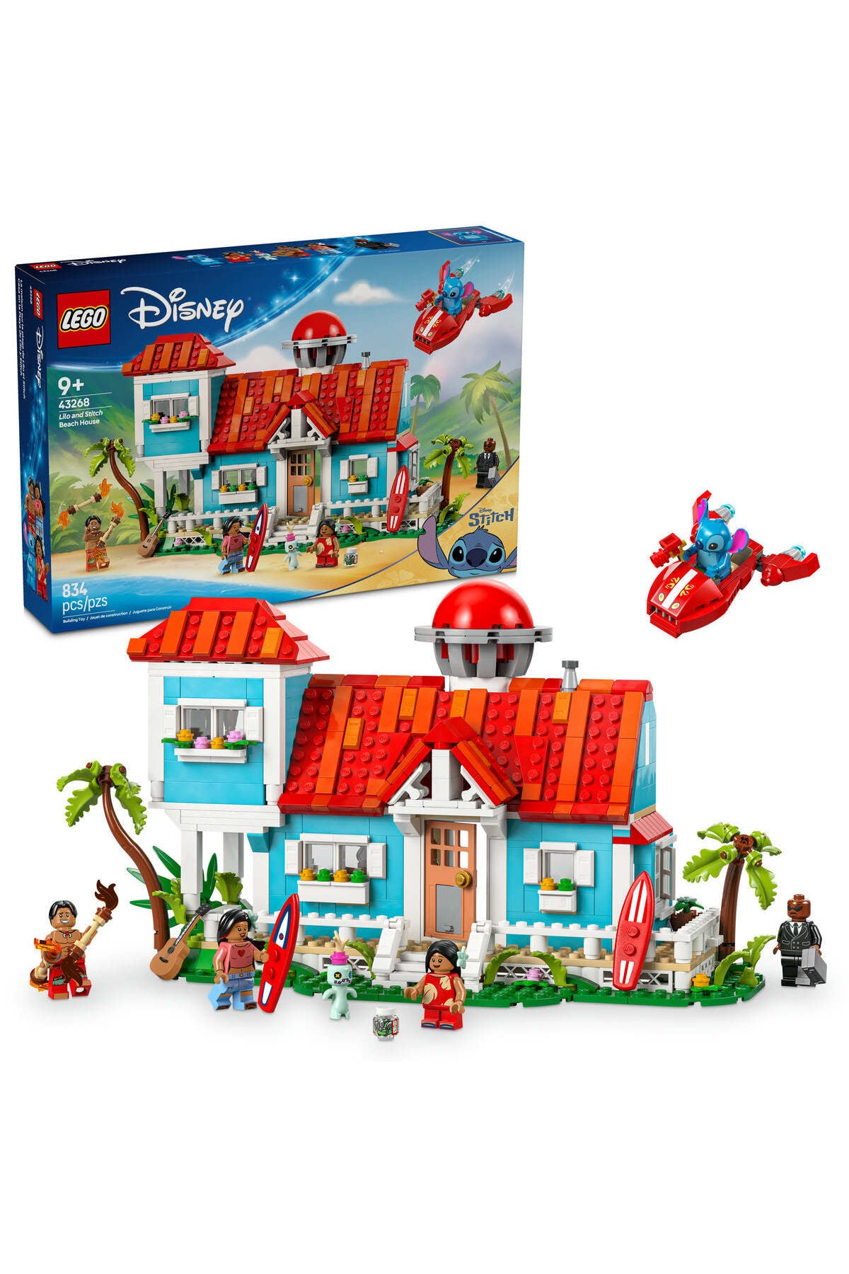 LEGO® ǀ Disney Lilo and Stitch Beach House Building Kit Playset 43268