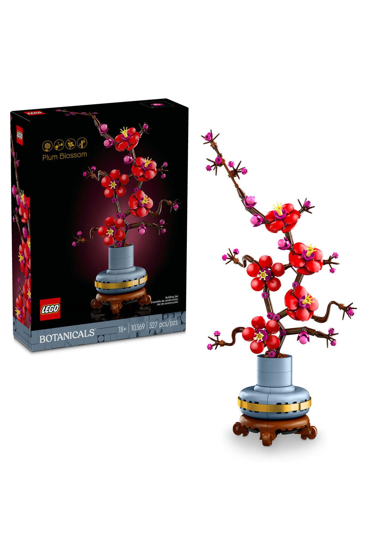 LEGO® Icons Plum Blossom Flower Decor Display Set 10369