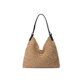 Raffia Triangle Women's Shoulder Bags