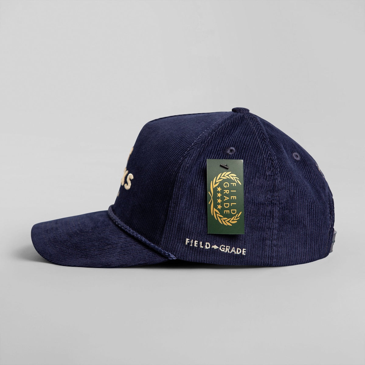 NO F*CKS GIVEN NAVY CORDUROY TRUCKER HAT