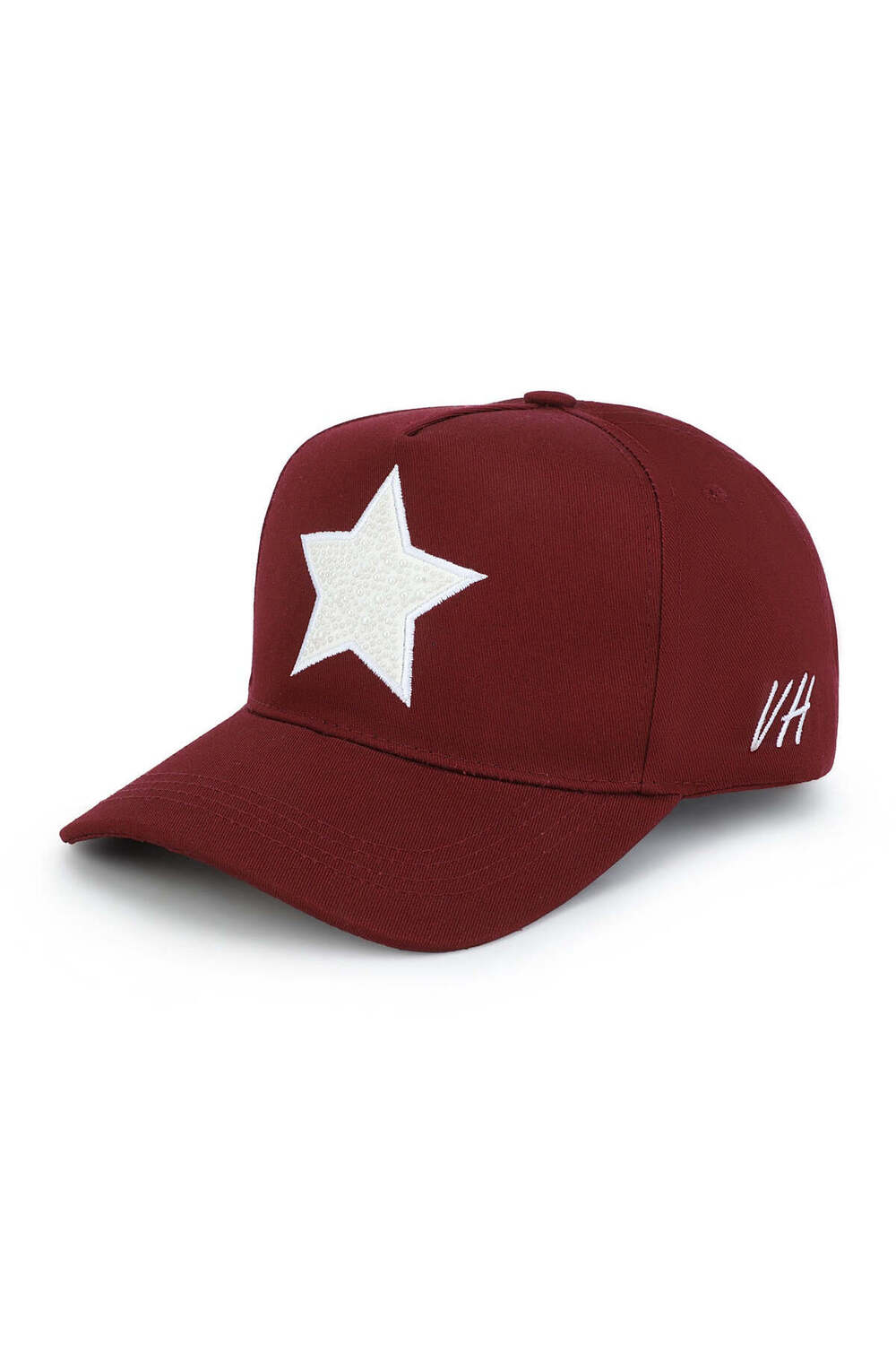 Vintage Havana Vintage Havana Trucker Hat for Women  – Maroon Adjustable Cap – Pearl Star
