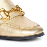 Saint G - Vera Metallic Heeled Loafers Footwear