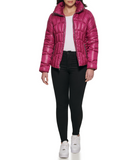 Quilted Puffer Jacket Magenta