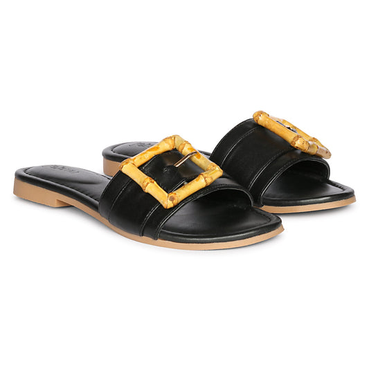 Amsterdam  - Black Sandals