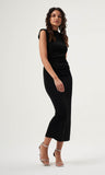 Mzl Sleeveless Gathered Dress Black Apparel