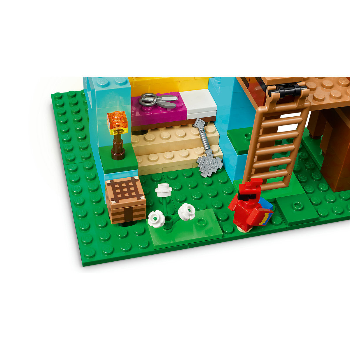 LEGO® Minecraft® the Parrot Houses, Buildable Video-Game Set 21282