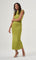 Mzl Sleeveless Gathered Dress Green Apparel