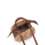 Oryany - Selena Eco Fur Bucket Medium Crossbody Handbags