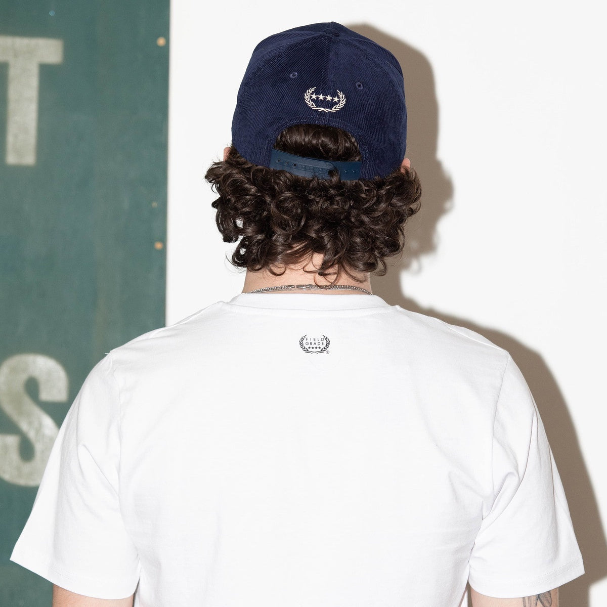NO F*CKS GIVEN NAVY CORDUROY TRUCKER HAT