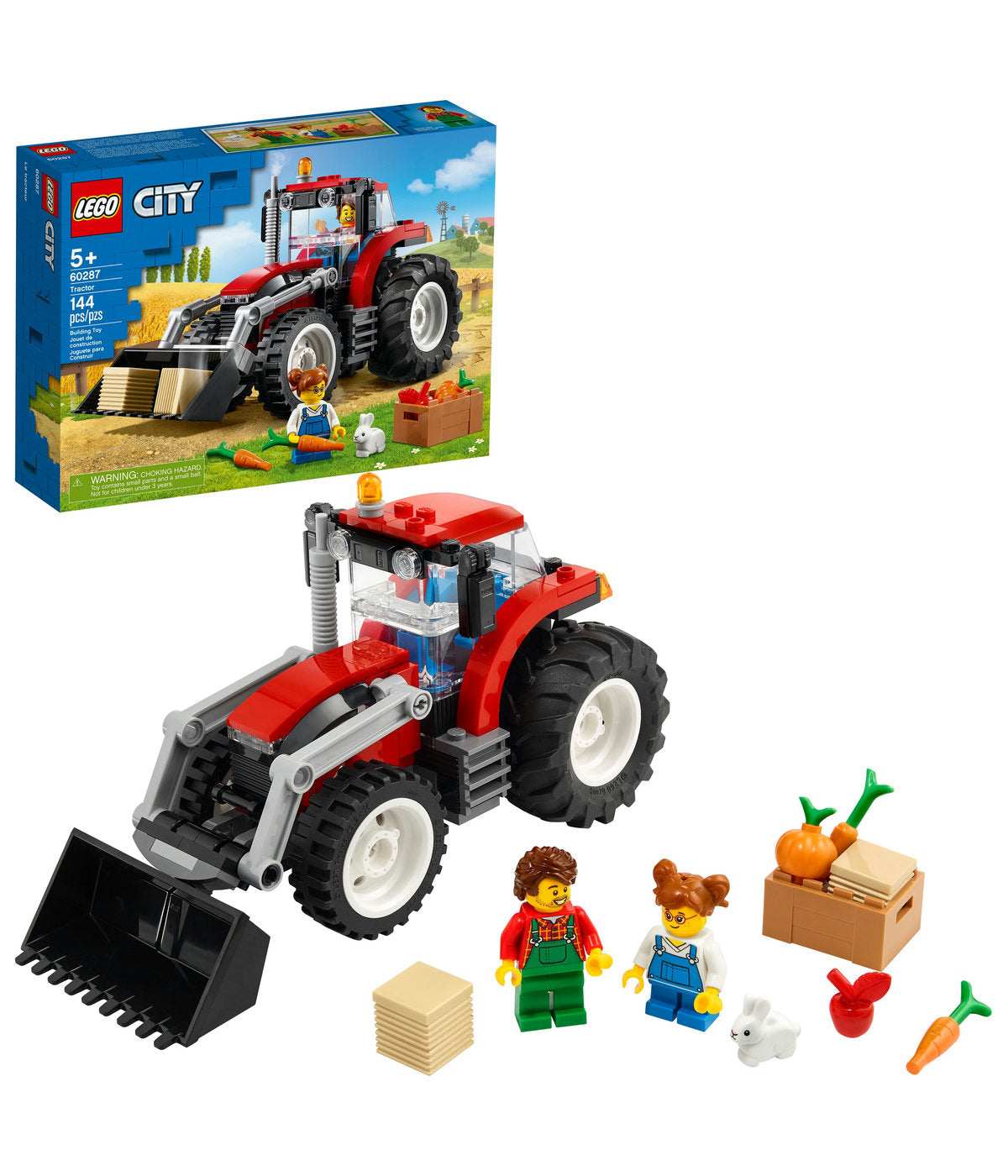 LEGO City Tractor 60287 Building Kit (148 Pieces)