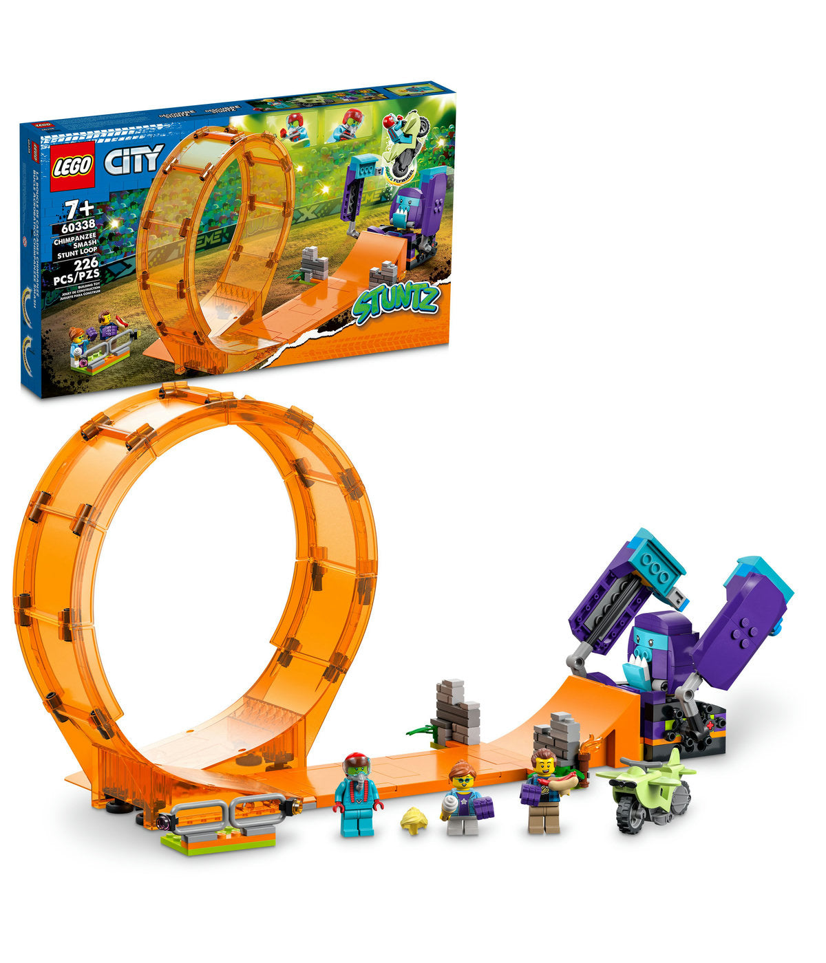 LEGO City Smashing Chimpanzee Stunt Loop 60338 Building Kit (226 Pieces)