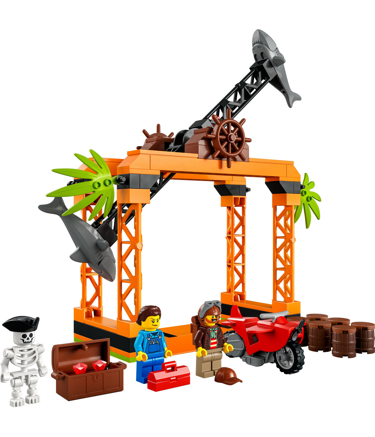LEGO City The Shark Attack Stunt Challenge 60342 Building Kit (122 Pieces)