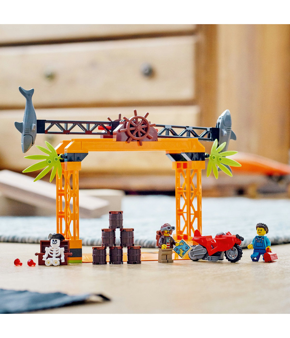LEGO City The Shark Attack Stunt Challenge 60342 Building Kit (122 Pieces)