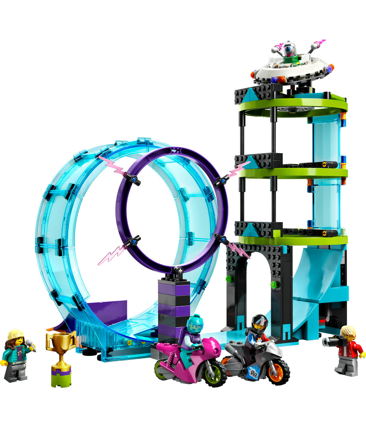 LEGO City Ultimate Stunt Riders Challenge 60361 Building Toy Set (385 Pieces)