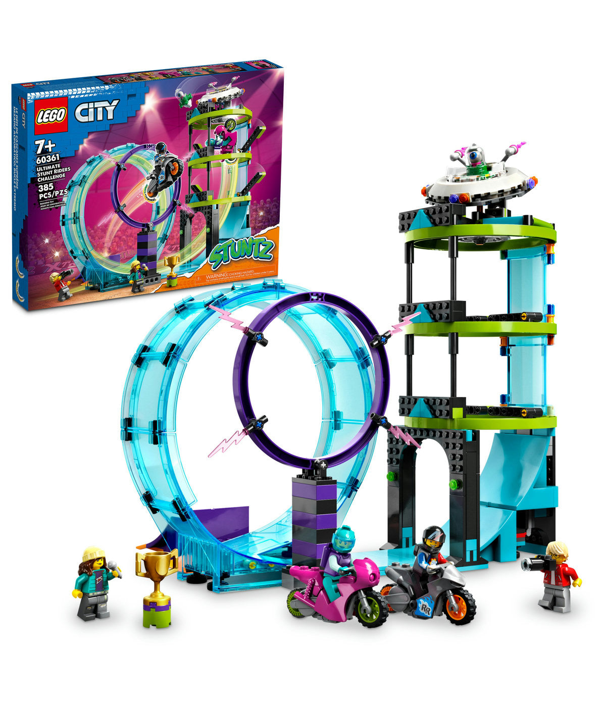 LEGO City Ultimate Stunt Riders Challenge 60361 Building Toy Set (385 Pieces)