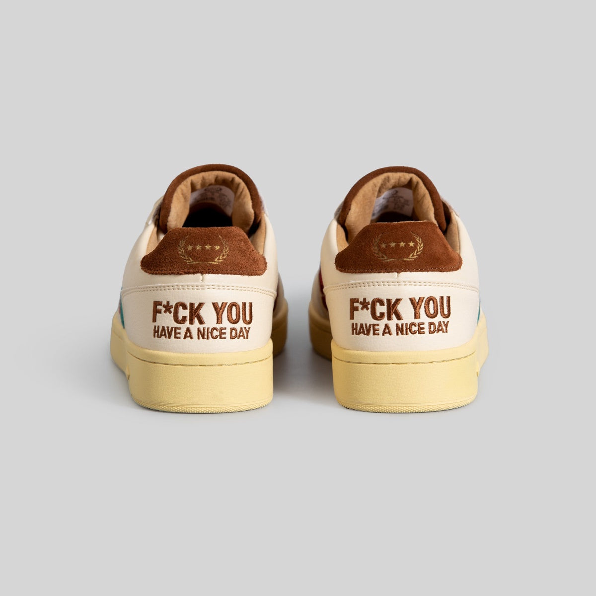 FG-1 LOW "HAVE a NICE DAY" OFF WHITE / MOCHA