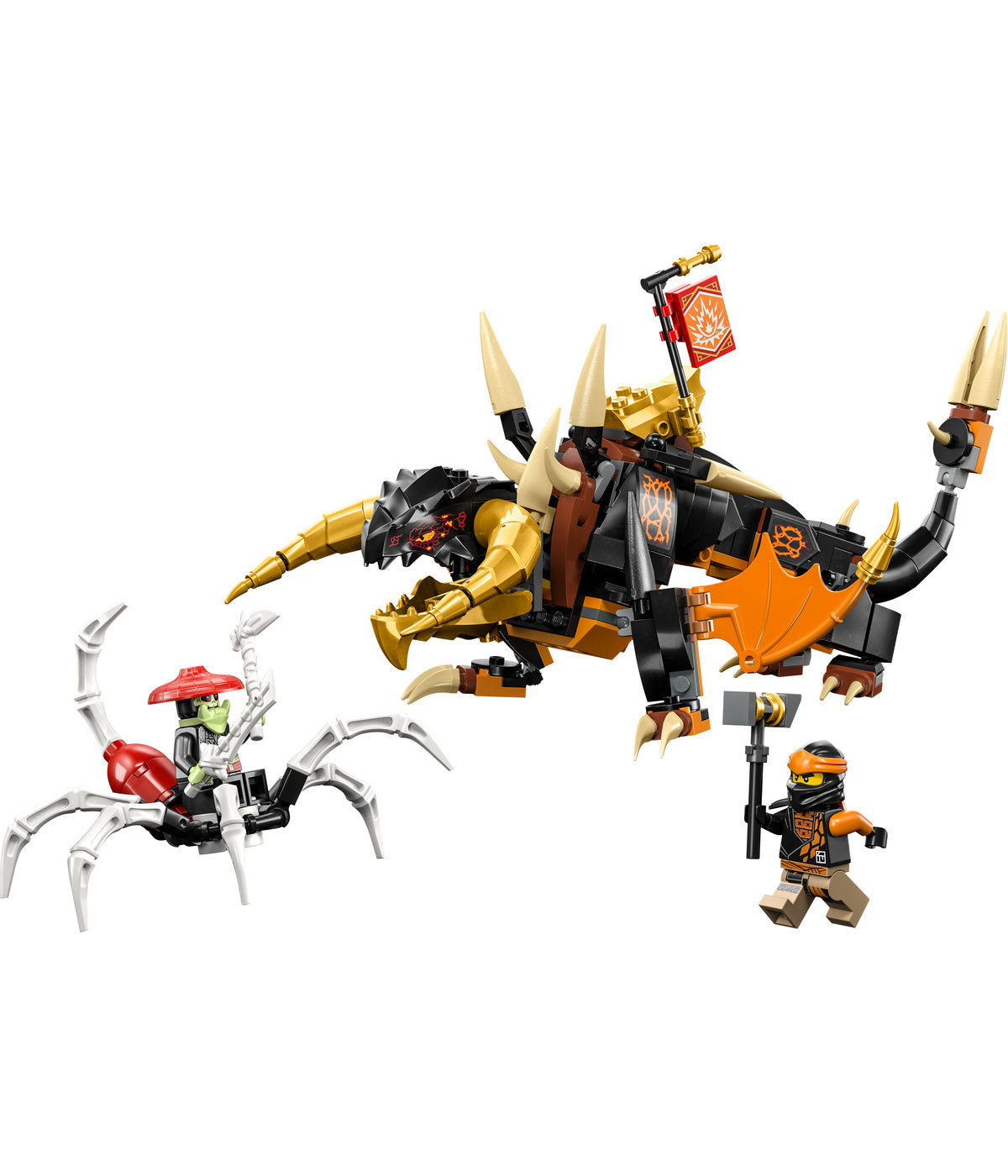 LEGO NINJAGO Cole's Earth Dragon EVO 71782 Building Toy Set (285 Pieces)