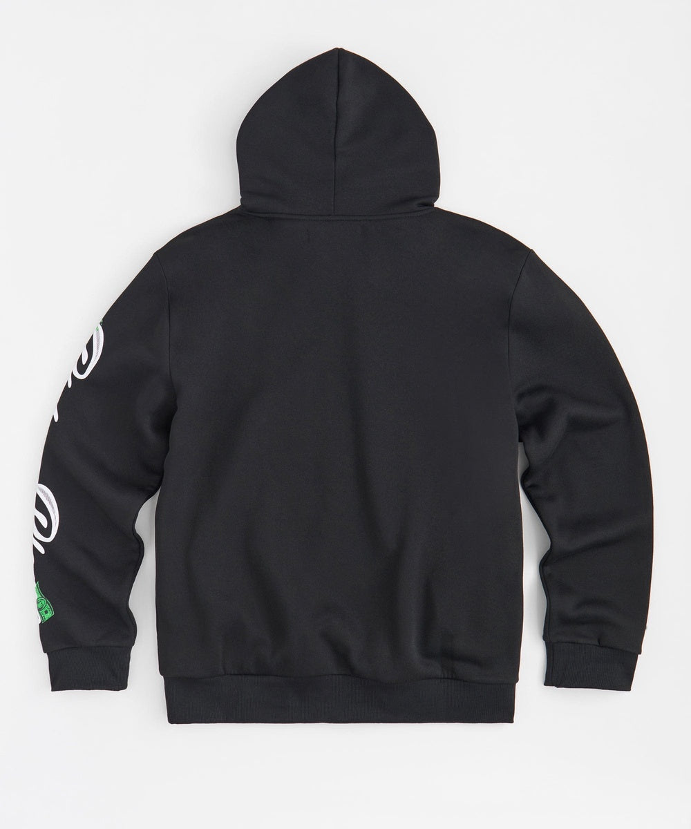 Pablo Applique Hoodie - Black