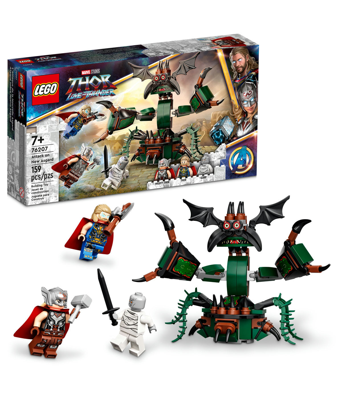 LEGO Marvel Attack on New Asgard 76207 Building Kit (159 Pieces)