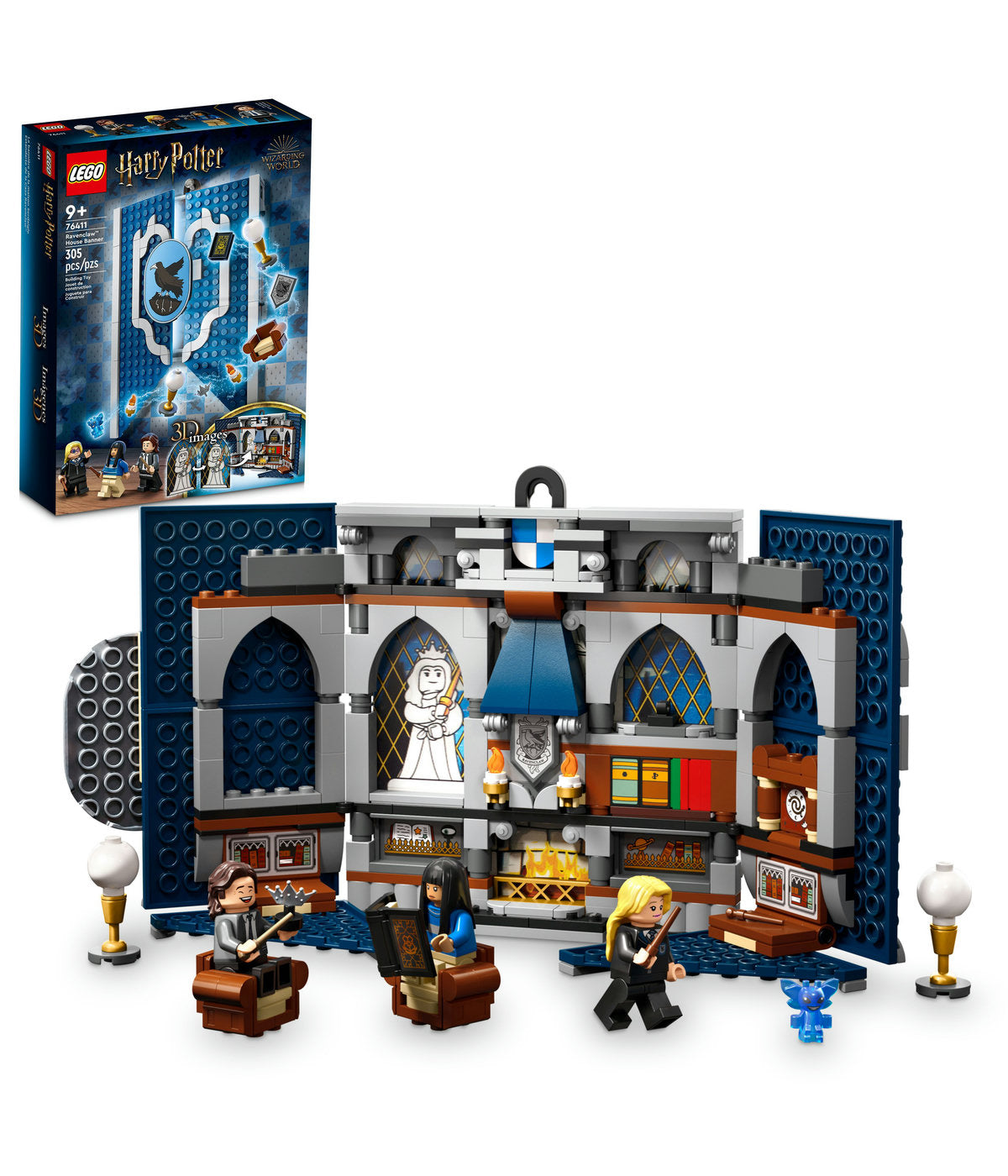 LEGO Harry Potter Ravenclaw House Banner 76411 Building Toy Set (305 Pieces)