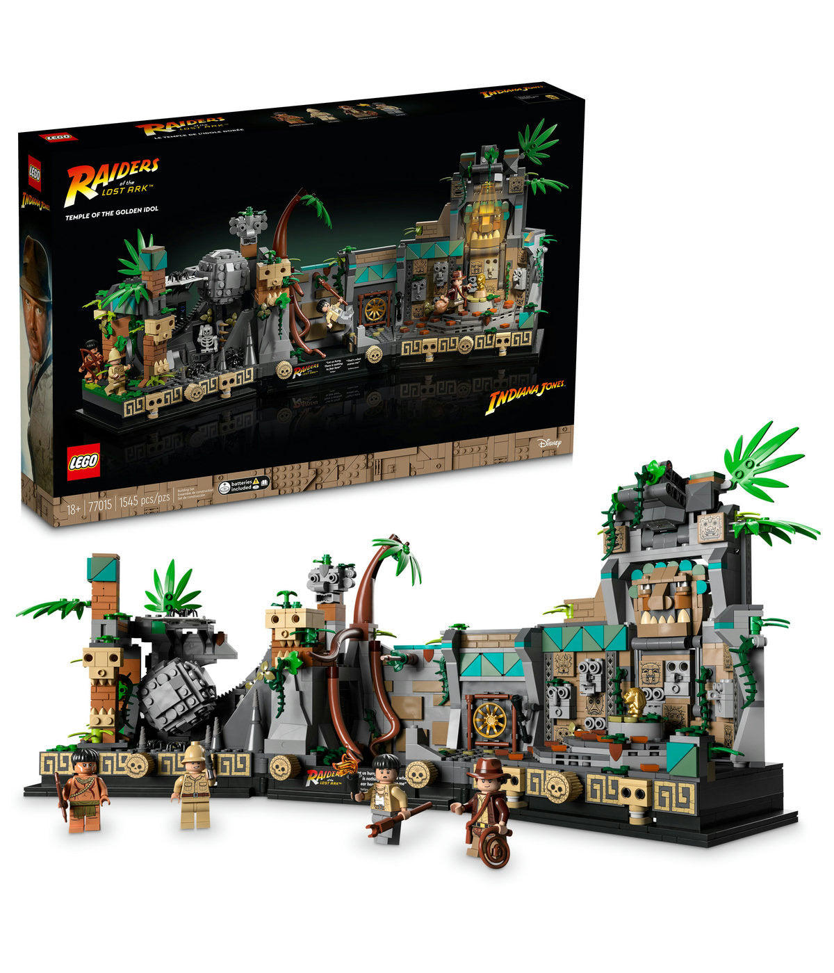 LEGO Indiana Jones Temple of the Golden Idol 77015 Building Kit (1,545 Pieces)