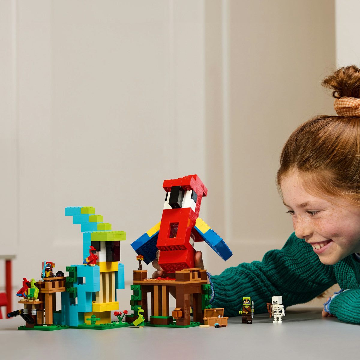 LEGO® Minecraft® the Parrot Houses, Buildable Video-Game Set 21282
