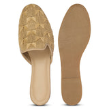 Andrea - Beige Mules