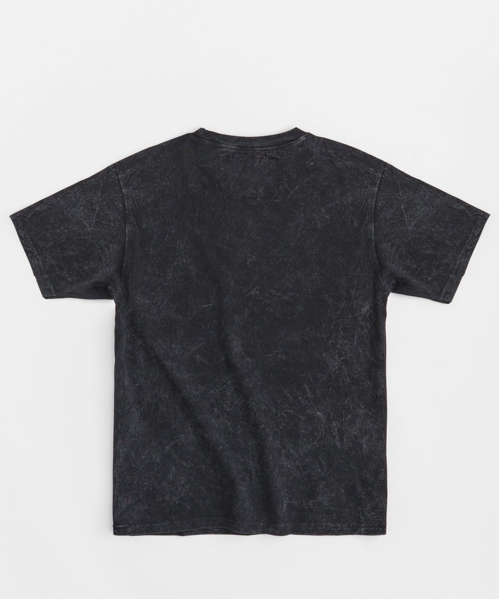 Hustle Harder Washed Short Sleeve Tee - Charcoal