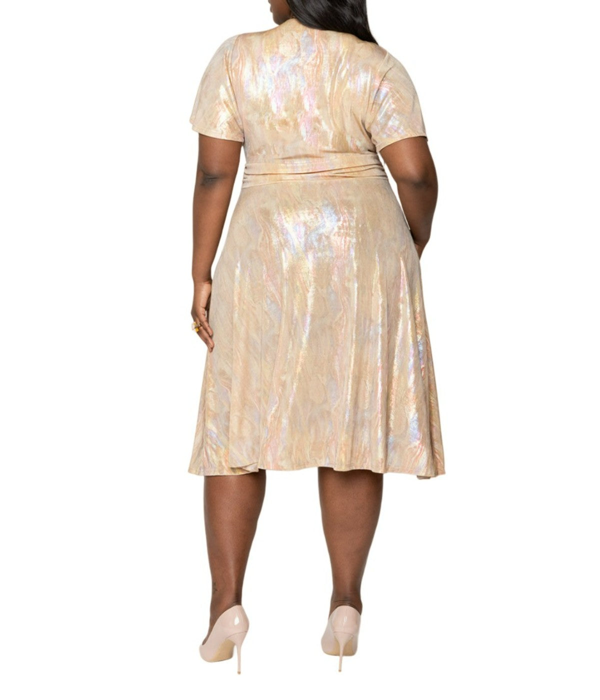 Marble Rainbow Jersey Beige Multi