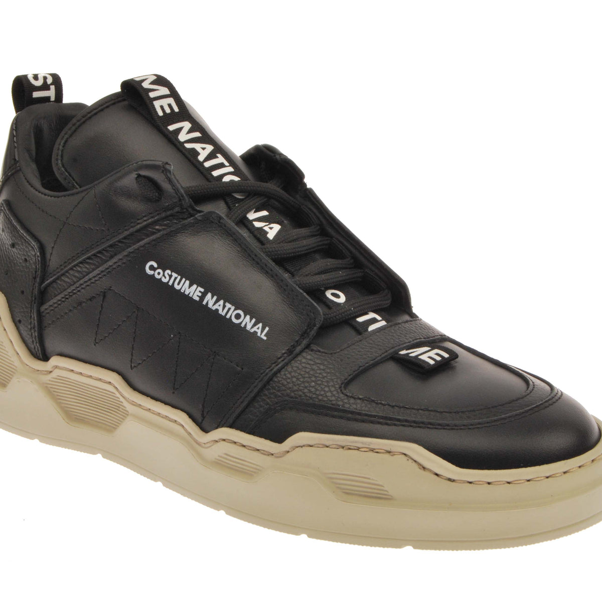 Low Top Leather Trainer Sneaker by Costume National