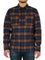 Long Sleeves Linear Ombre Flannel Shirt