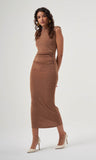 Sleeveless Gathered Dress