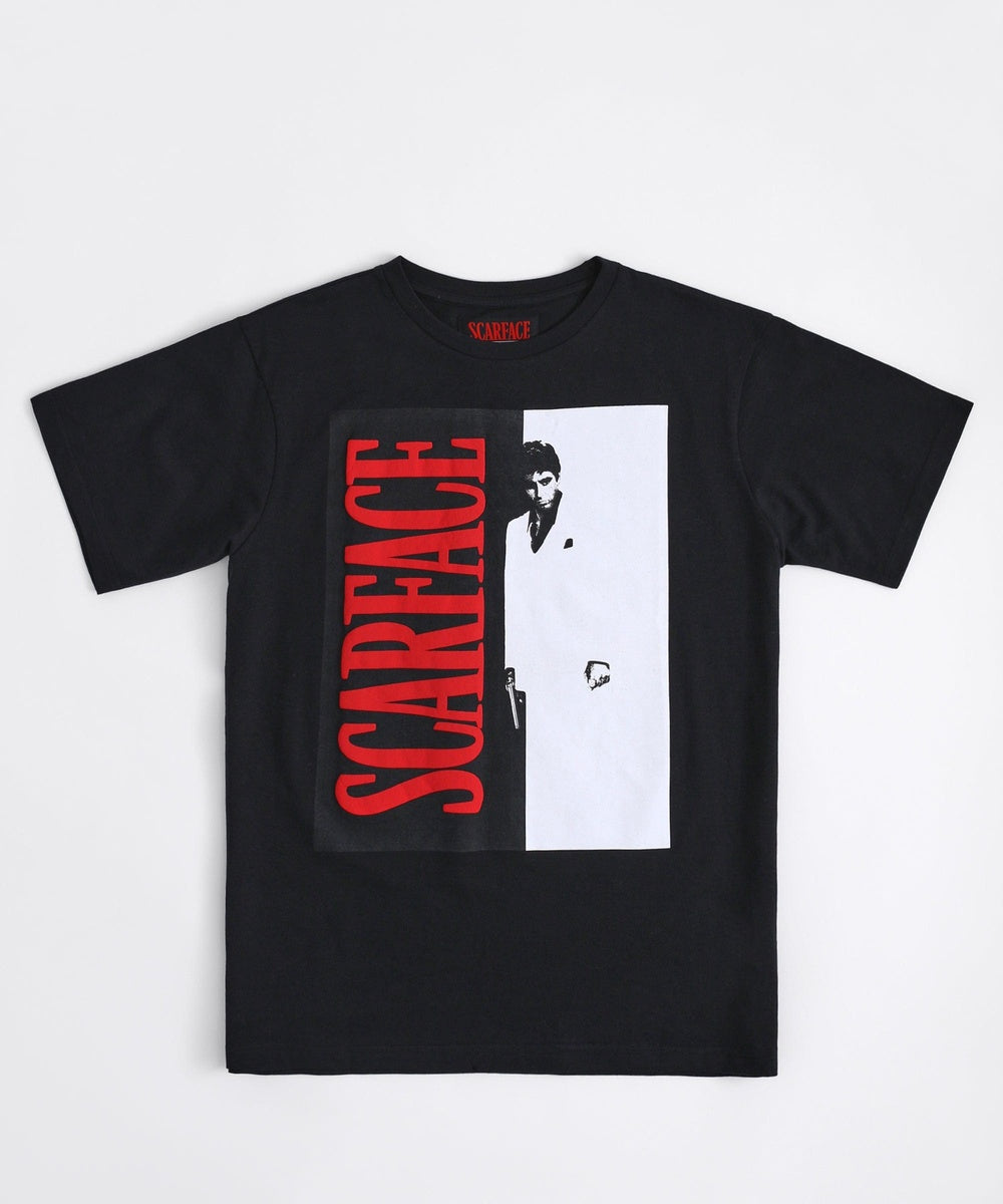 Scarface Split Short Sleeve Tee - Black