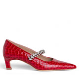 Antonella Embossed Leather Pump