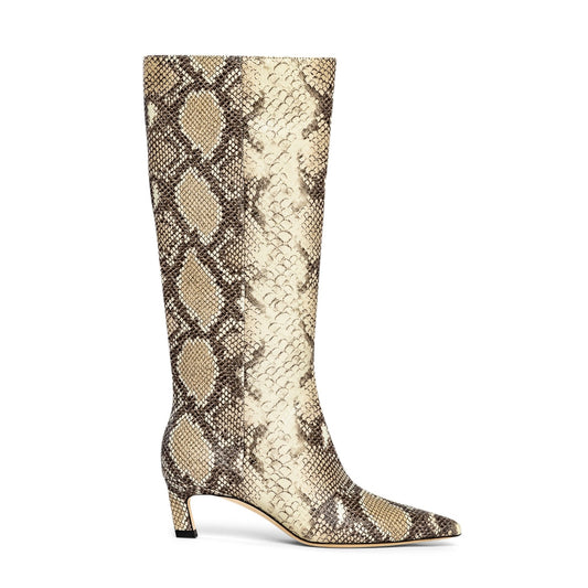 Bella Crocodile Printed Leather