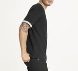 Brooklyn Laundry Men's Contrast Color Embroidery Ringer Tee