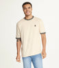 Brooklyn Laundry Men's Contrast Color Embroidery Ringer Tee Shirt