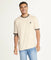 Brooklyn Laundry Men's Contrast Color Embroidery Ringer Tee Shirt