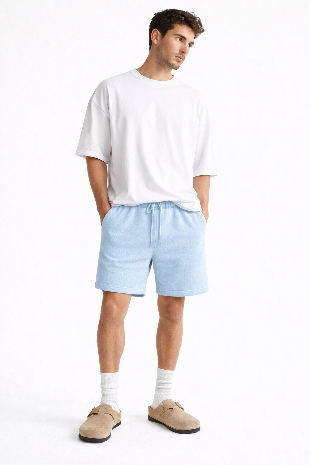 Fleece Drawstring Shorts
