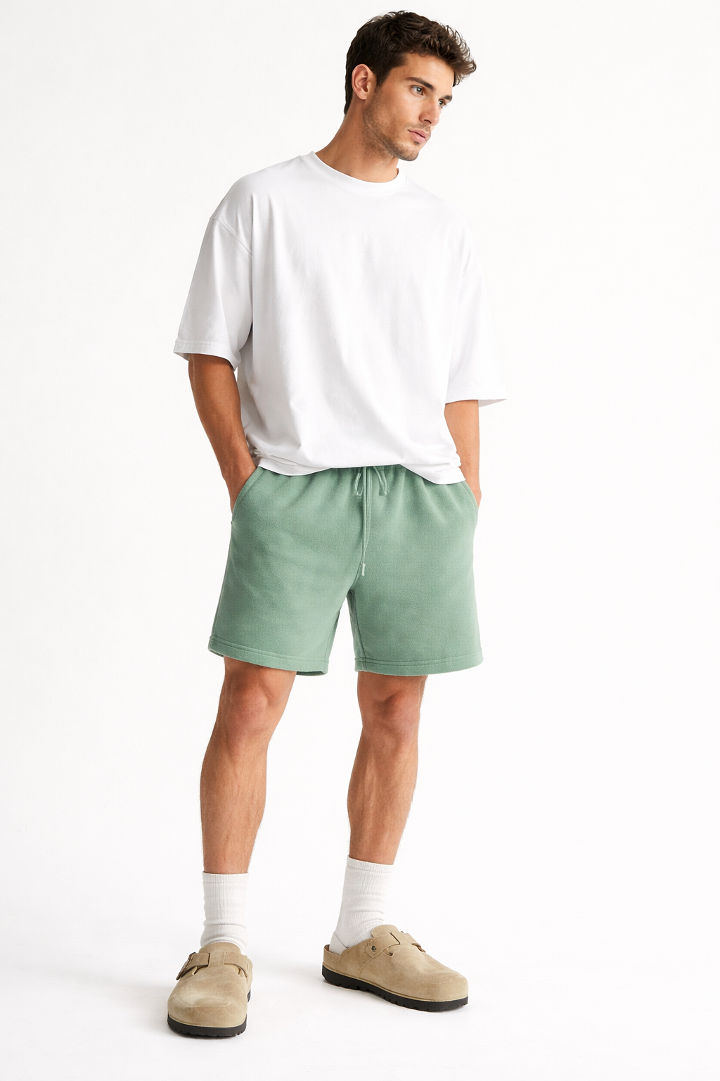 Fleece Drawstring Shorts