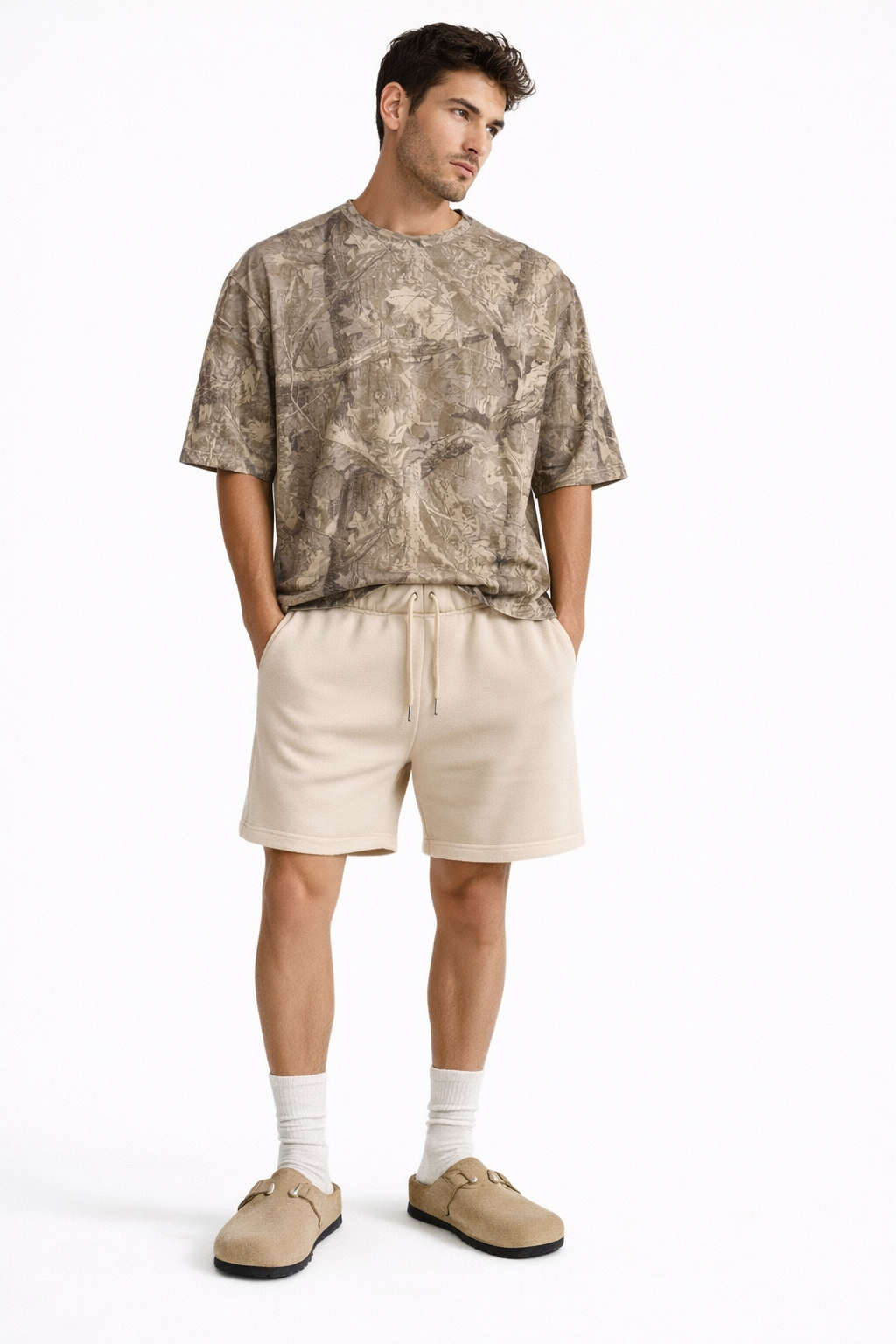 Fleece Drawstring Shorts