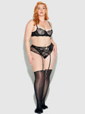 Melrose Embroidered Garter - Fredericks Of Hollywood