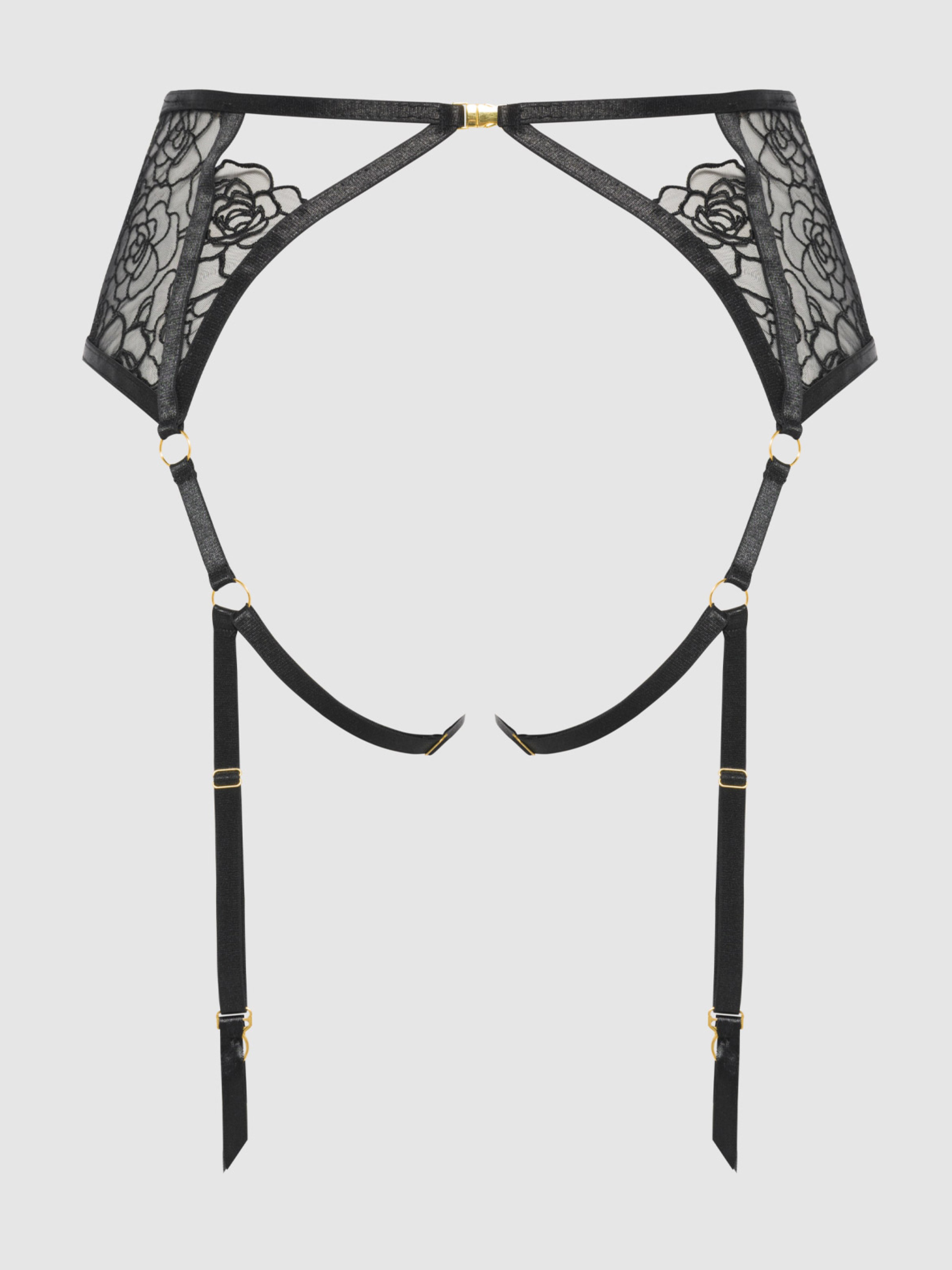 Melrose Embroidered Garter - Fredericks Of Hollywood