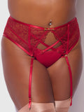 Melrose Embroidered Garter - Frederick's of Hollywood