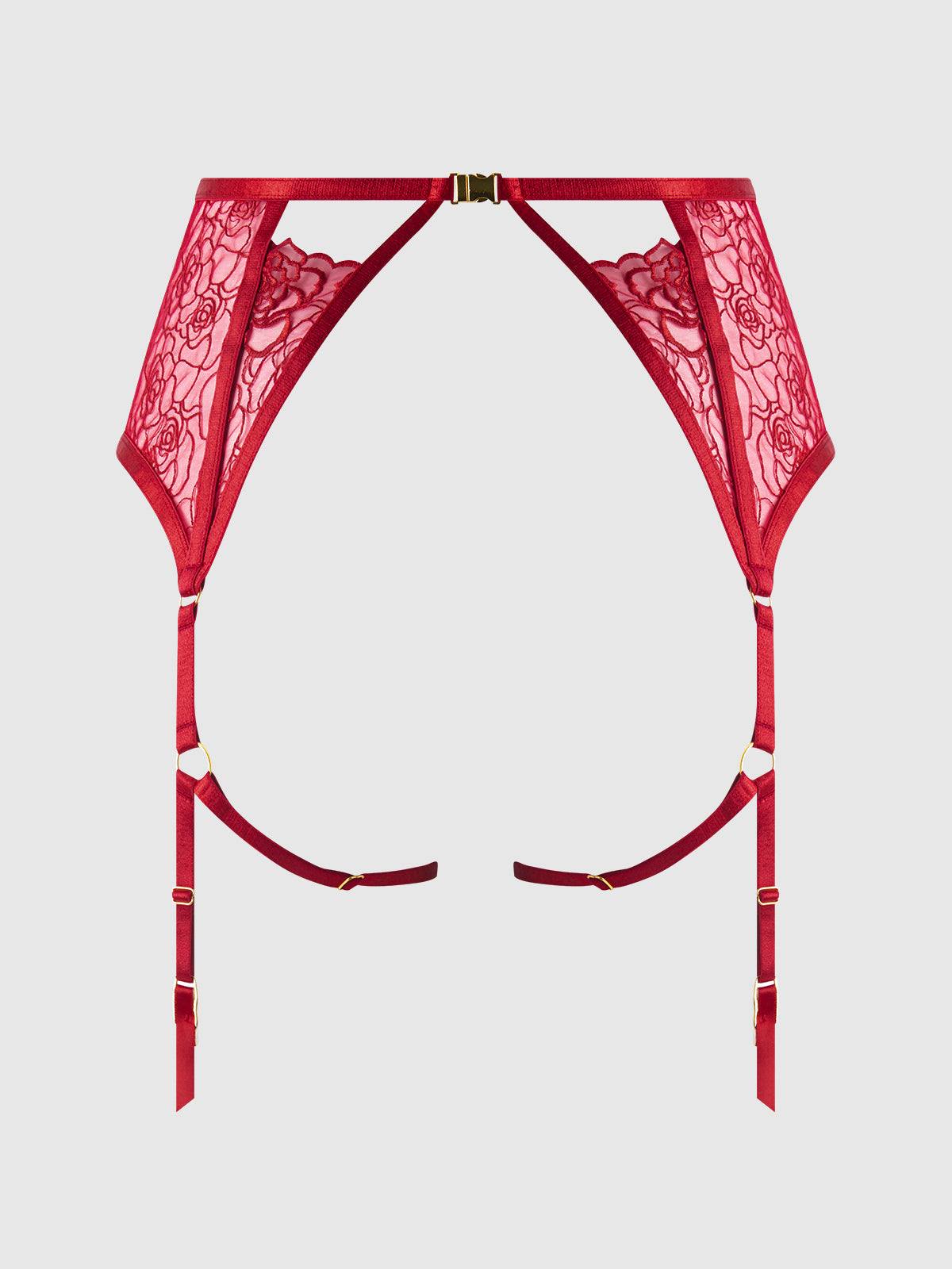 Melrose Embroidered Garter - Frederick's of Hollywood