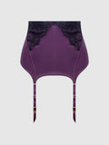 Rosalind Lace & Satin Open Back Garter Skirt - Frederick's of Hollywood