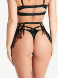 Lune Beaded Garter Belt - Frederick's of Hollywood