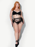 Lune Beaded Garter Belt - Frederick's of Hollywood